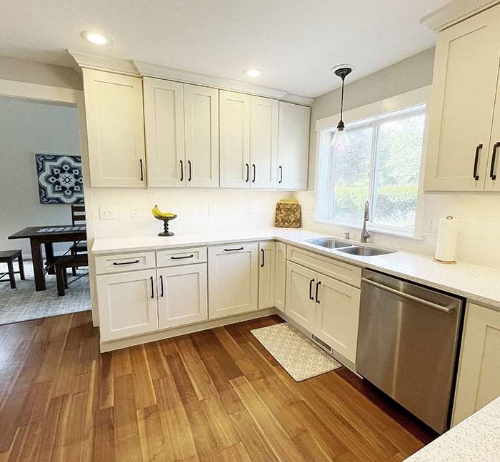 Kitchen Remodel with Under Cabinet Lighting & New Flooring