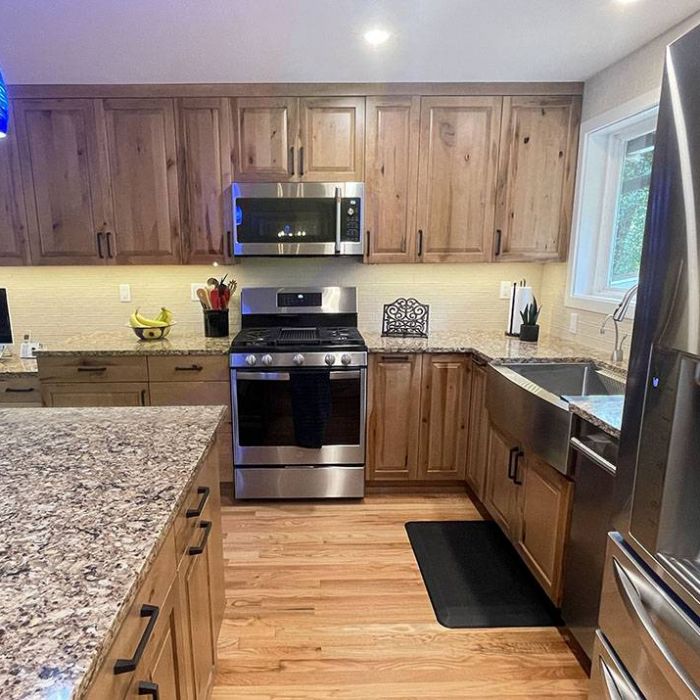 Galley Kitchen Remodel with Under Cabinet Lighting