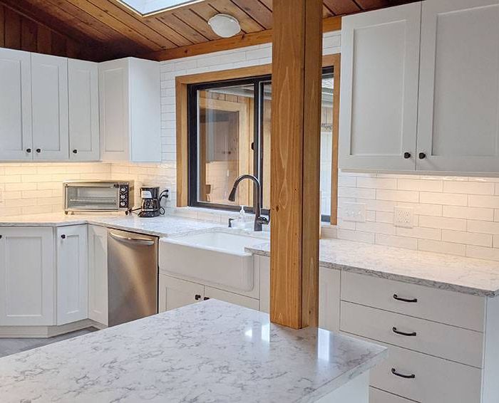 Kitchen Remodel in Tongue & Groove Cedar Home